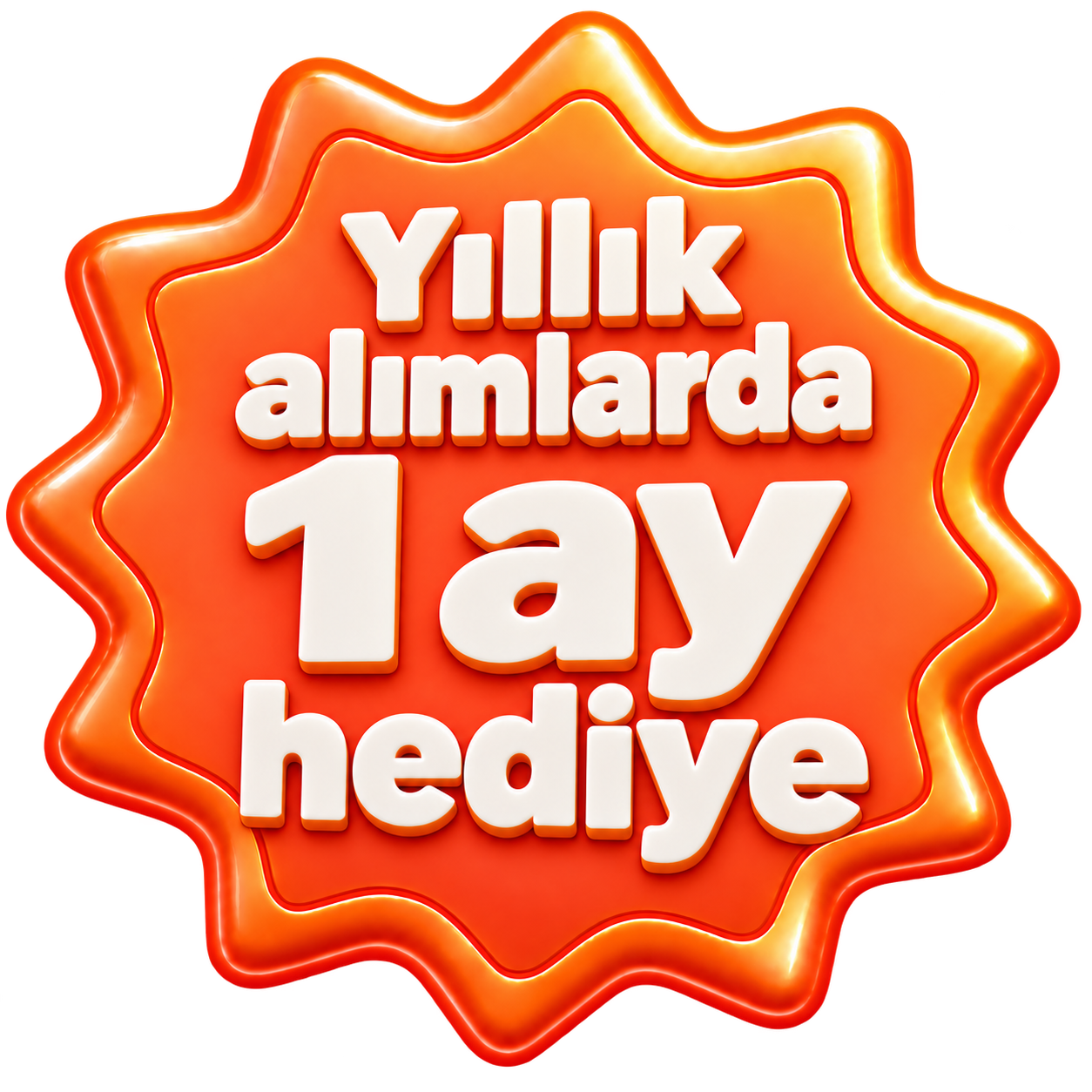 Yıllık alımlarda 1 ay hediye